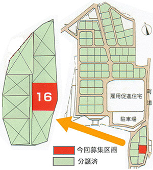 上浦団地区画図